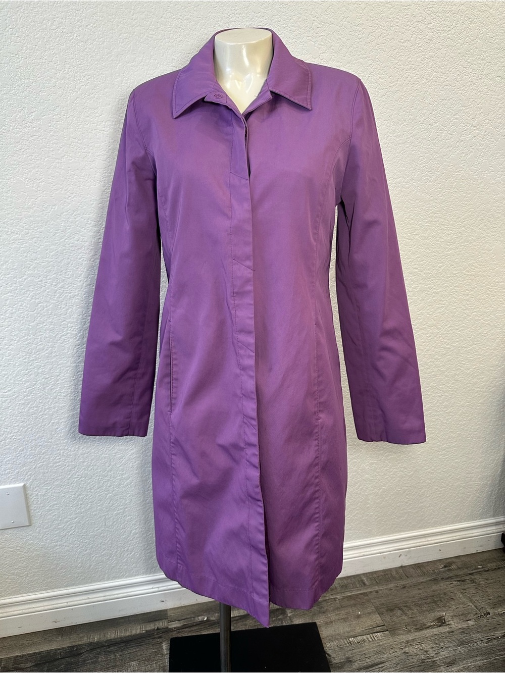 Jones New York Purple Trench Coat